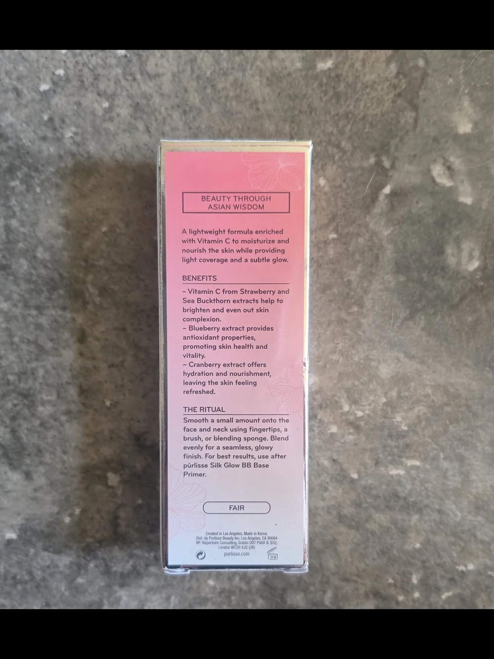 Purlisse Sheer Glow Strawberry Vitamin C Tinted Moisturizer - Fair 1.4fl Oz BNIB